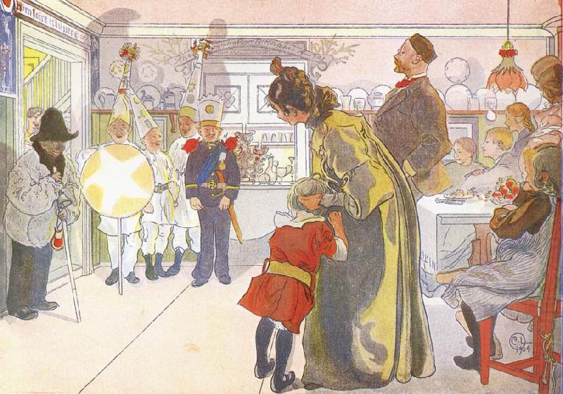 Star Boys Call at Larssons, Carl Larsson